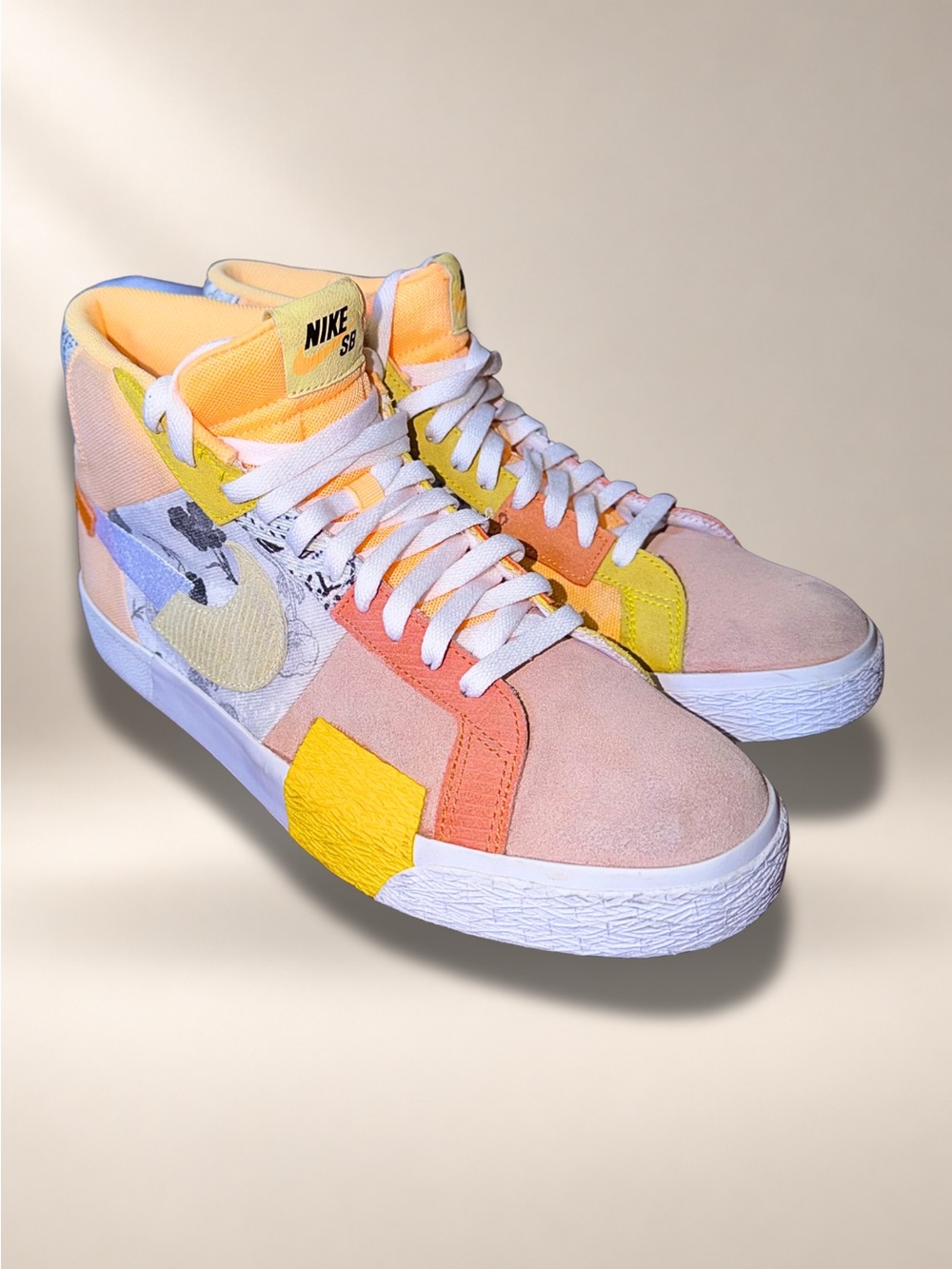 Nike SB Zoom Blazer Mid Premium Paisley Melon Tint Men’s 10.5 DM0859-800